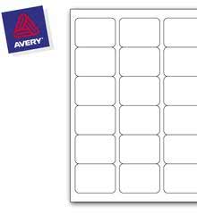 Labels - L7161 18 labels per pg - 63x46mm Box 100 - Avery - 10356101