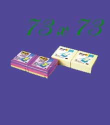 PostIt 73x73mm BrightColour 6pack - 3M - 10405230